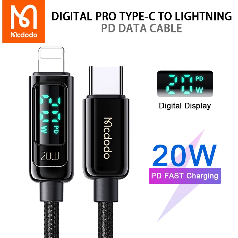Кабель зарядный Mcdodo PD с USB Type-C на Lightning 20 Вт 3 А | Мобильные телефоны и аксессуары
