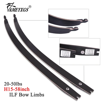 

1pair Archery ILF Recurve Bow Limbs 20-50lbs 58inch Right Hand Takedown American Hunting Bow Piece For Shooting Accessories