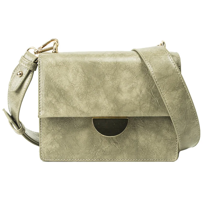 

European Retro Fashion Female Flip Small Square bag 2019 New High Quality Women's Designer Handbag Lock Shoulder Messenger Bag