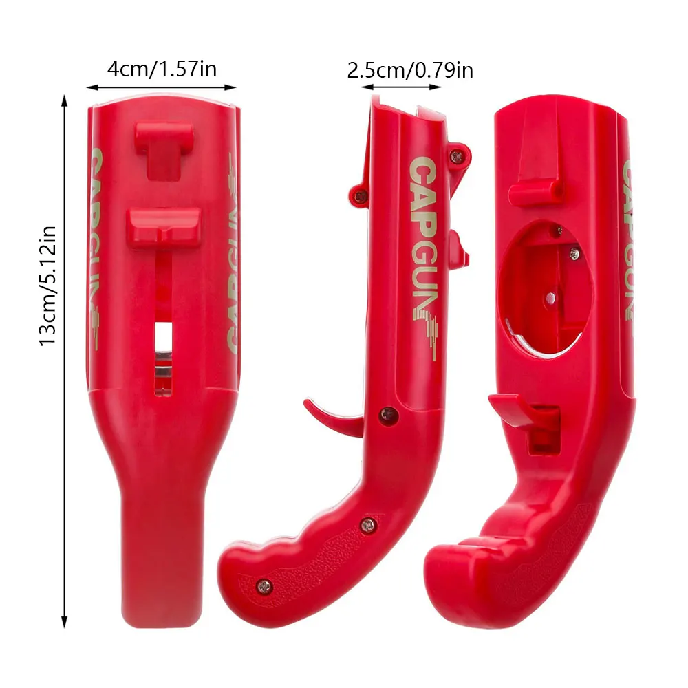 Portable Cap Gun Creative Flying Cap Launcher Bottle Beer Opener Bar Tool Drink Opening Gun Shaped Bottle Lids Shooter