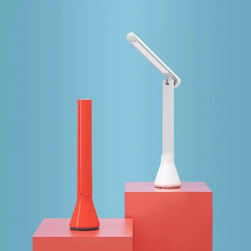 Xiaomi Yeelight складной USB Перезаряжаемый 200lm 3700K Ra90 светодиодный настольная лампа с регулируемой яркостью защита глаз затемнение ночные светильники портативный