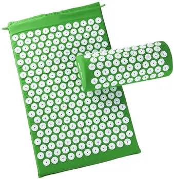 

Massager appro.67*42cm Cushion Shakti Mat Acupressure Relieve Back Body Pain Spike Mat Acupuncture Massage Mat with Pillow