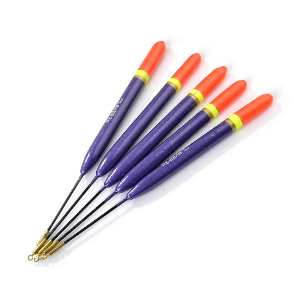 FISH KING 10pcs/lot Short Winter Fishing Float Set 3g 4g Mix Size Ice Fishing Bobber For Vertical Buoy Light Stick Accessories