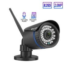 Techage 1080P Wi-Fi 2-полосная аудио звук SD карты запись охранного видеонаблюдения для домашнего применения Беспроводной IP Камера 32 Гб Ночное видение видео наблюдения
