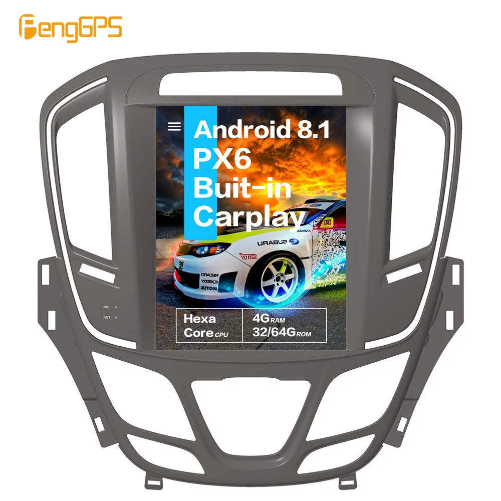 10," Тесла Android 8,1 Голосовое управление встроенный CARPLAY автомобильный радиоприемник для Opel Insignia Vauxhall Holden/Buick Regal+ gps Nav