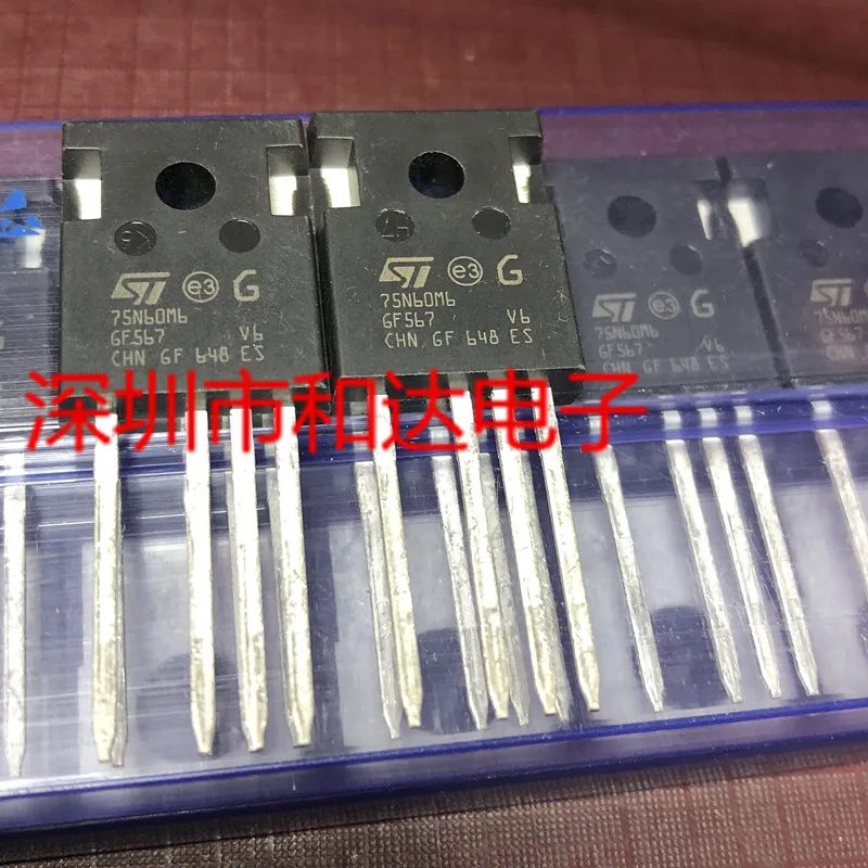 До 75 n60m6 STW75N60M6-4-247-4 может быть прямой