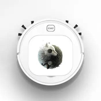 

Robot Vacuum Cleaner Intelligent Automatic Mopping Clean Robot for Hard Floor Carpet Personality Yin Yang wolf