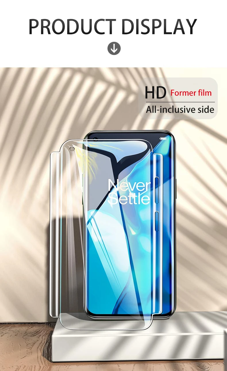 3 in 1 Front Back Coverage OnePlus 10Pro 9RT 9Pro Screen Protector For One Plus 8T 8Pro Hydrogel Film 1Plus 7TPro Camera 1+ 9 mobile protector