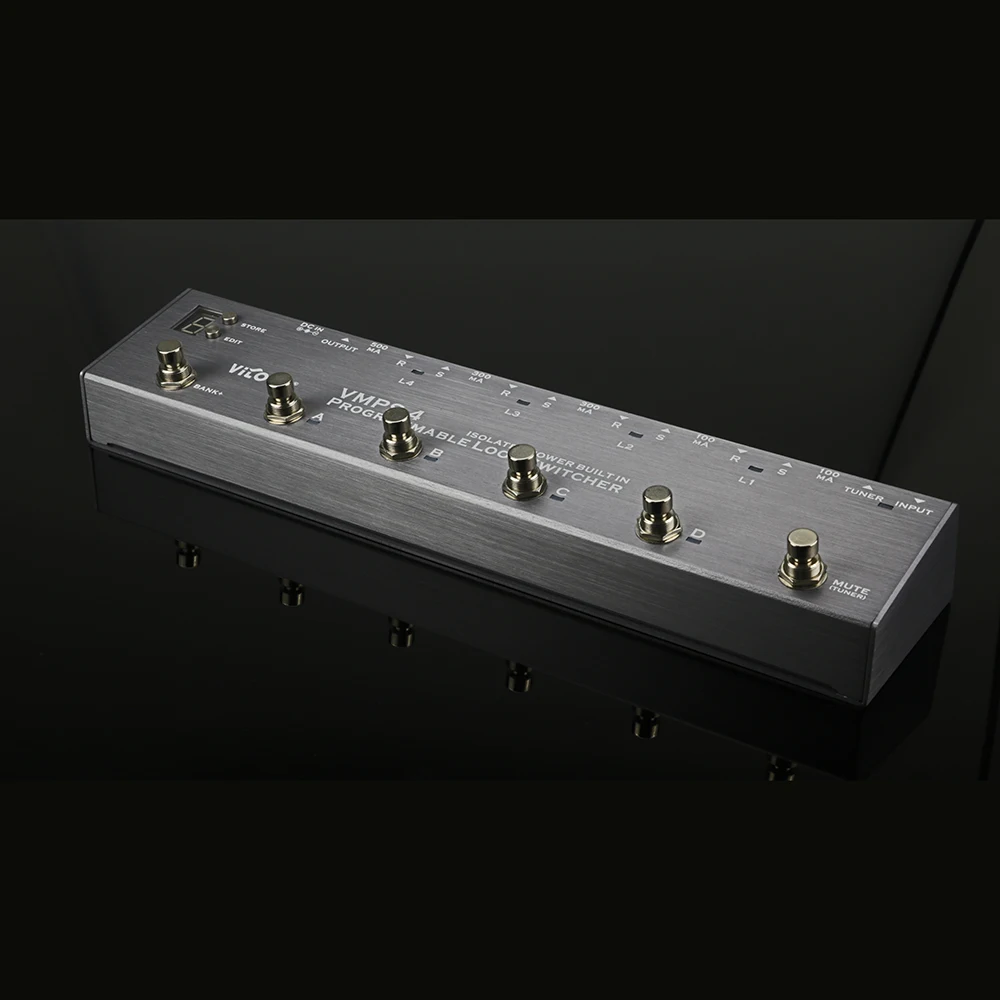 Vitoos Loopswitcher изолированный источник питания встроенный Педальный канальный переключатель для гитары несколько выходов эффекторный источник питания