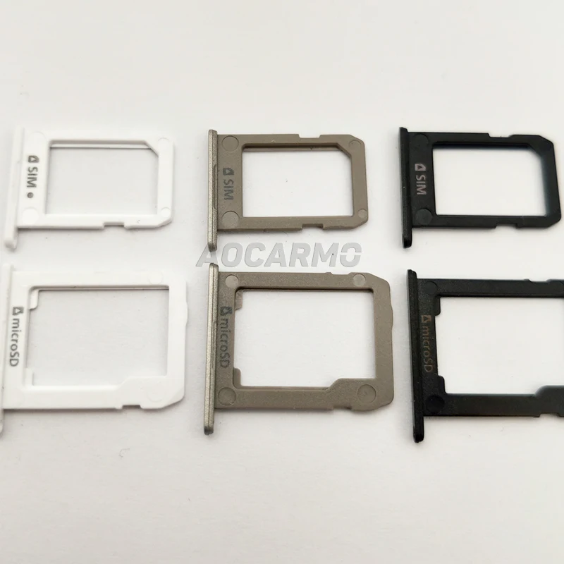Phone Sim Tray Holder Aocarmo MicroSD Card Tray + Sim Card Slot Holder For Samsung GALAXY Tab S2 9.7 SM-T810 T815