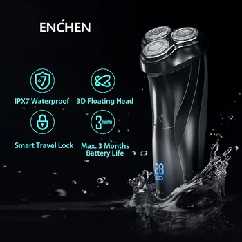 

Enchen BlackStone3 IPX7 3D Electric Shaver Type-C Rechargeable Washable Razor 3 Blades BlackStone Gen 3 Portable Beard Trimmer