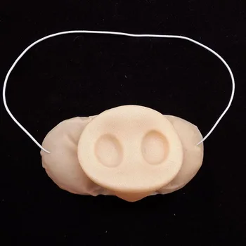 

Halloween New Half Face Mask Funny Animal PigHead Latex Terror Pig Nose Mask Party Toys Movie Theme Props Supply