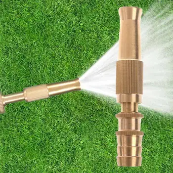 

High Pressure Water Spray Brass Plant Nozzle Garden Hose Pipe Lawn Car Washing Sprayer Tool