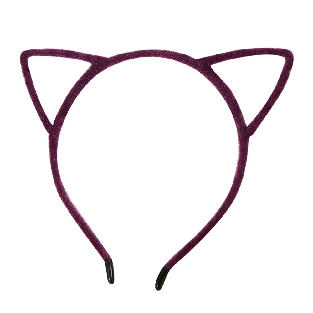  Girls Headband kids cute cat ears and velvet headband  Headwear Hair Accessories baby Washing Face Makeup Headwear