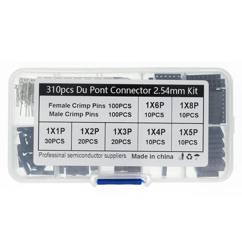Kit Cavi Jumper Dupont 2,54mm - Maschio-Maschio, Maschio-Femmina, Femmina-Femmina - 40 Pezzi