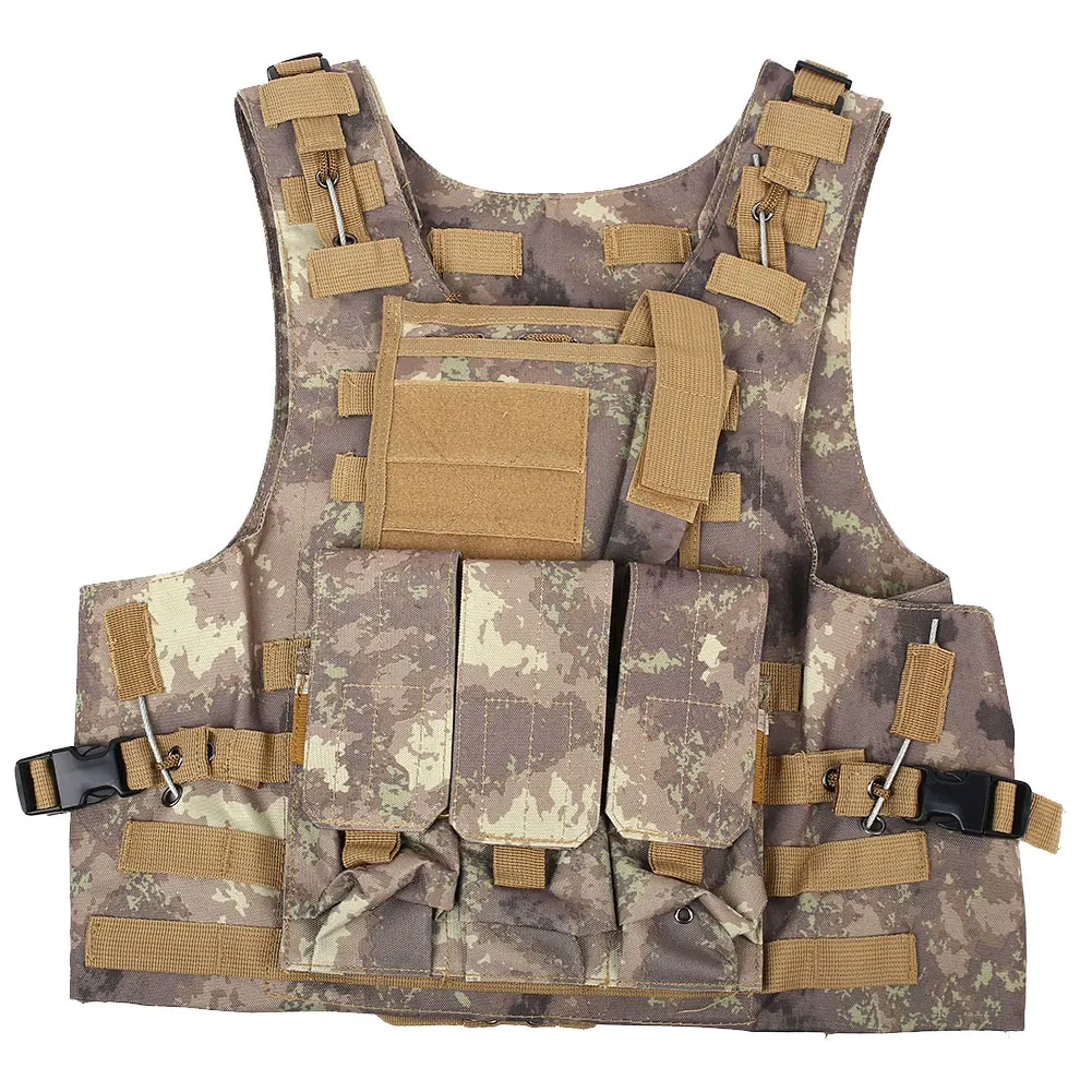 Grey ruins Tactical Vest Durable 3 Colors Nylon Combat Outdoor Protective Gear Field Survival Adventure Equipment Armed Forces Survive - Цвет: Grey ruins