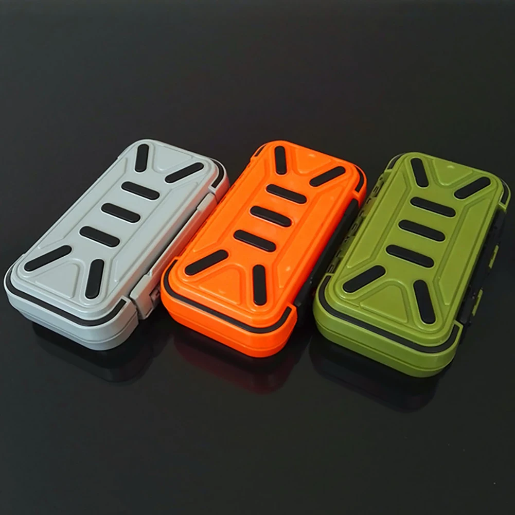 6 Compartments Storage Box Portable Waterproof Double-Sided Fishing Bait Lure Spoon Hooks Storage Case Square Fishing Tackle Box
