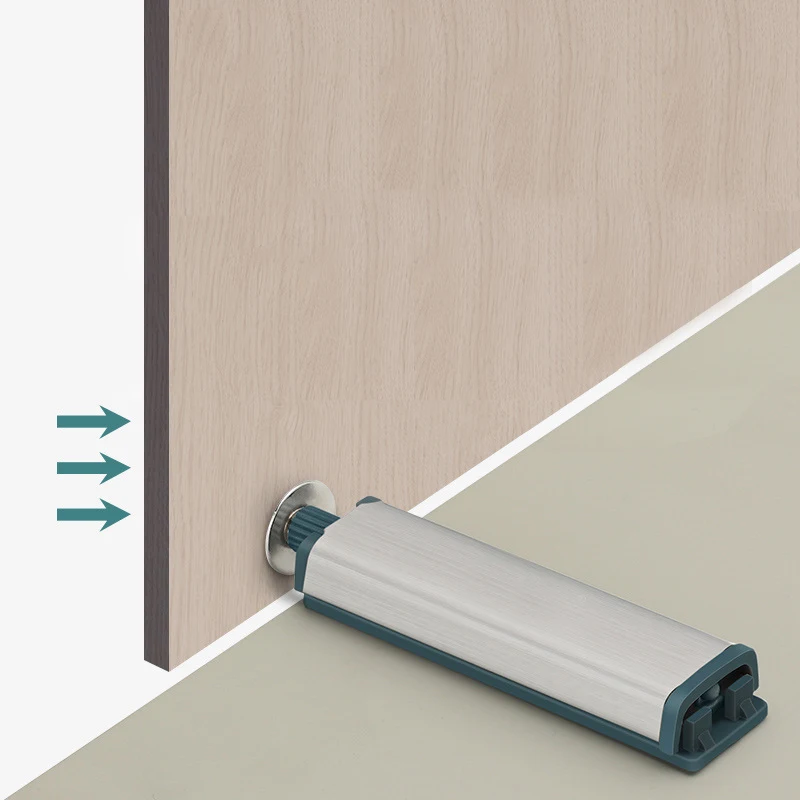 NAIERDI 10PCS Stainless Steel Door Stopper Cabinet Catches Push to Open Touch Damper Buffer Quiet Closer Furniture Hardware