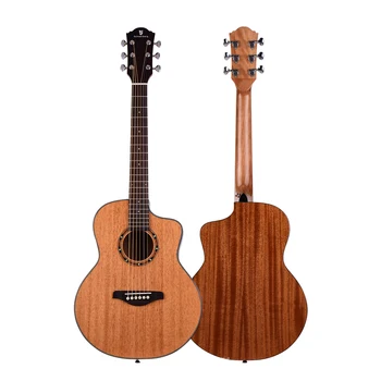 

Acoustic Guitar 36 Inch Mahogany Wood Material with Gig Bag Strap Spare Strings Capo Picks Guitars Kit for Beginners