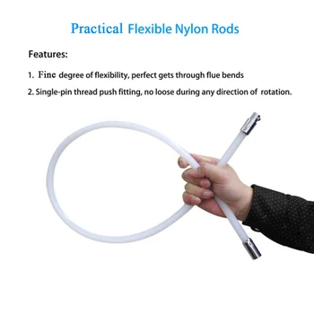 

Portable Chimney Boiler Nylon Brush Dryer Duct Cleaning Tool Kit for Household and Industrial Use