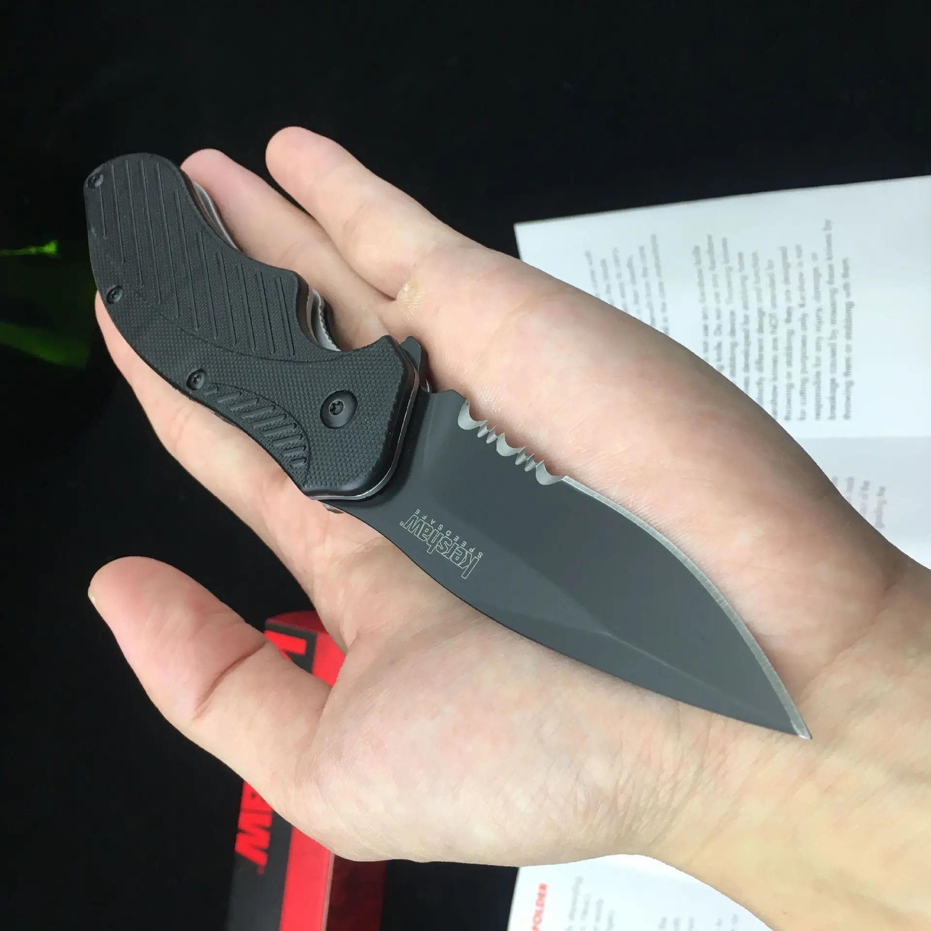 Кершоу карты открытый маленький складной нож Дикий нож для выживания Kershaw 1605 высокая твердость 8CR13MOV складной нож