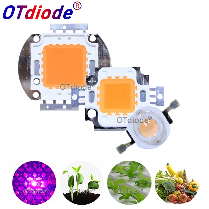 Plant Growth Full Spectrum High Power LED Chips Lighting Beads 380-840Nm 1 3 5 10 20 30 50 100 Watts 45mil Garden | Лампы и освещение