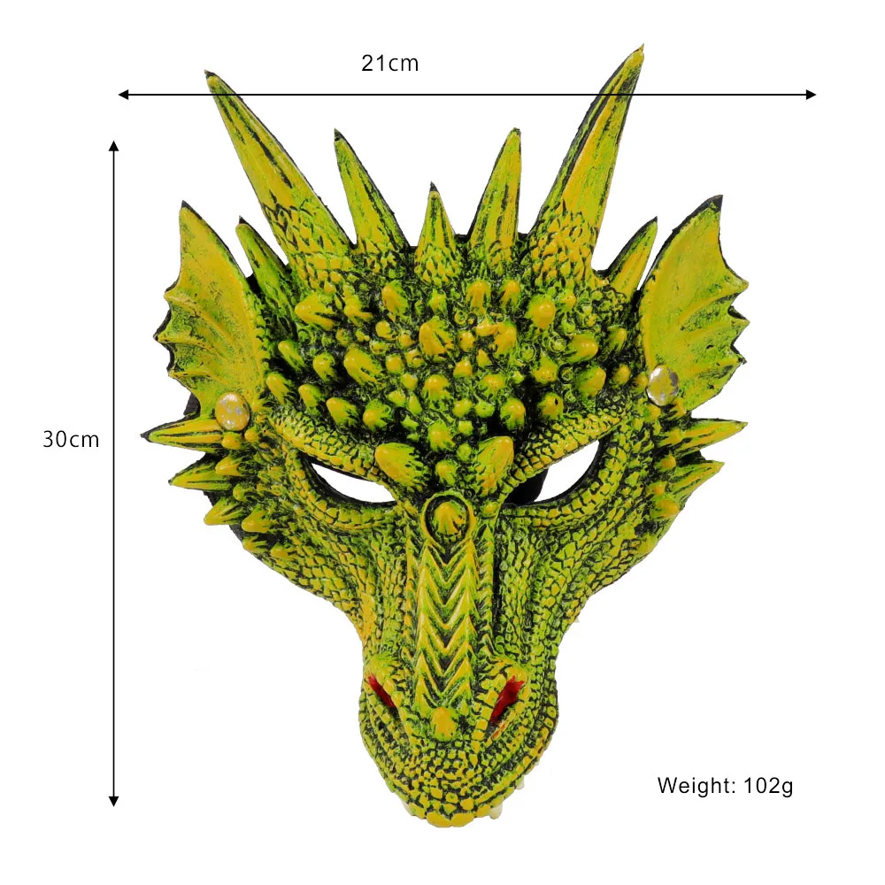 PTYGO маска для Хэллоуина; забавные Вечерние Маски с драконом унисекс из латекса для костюмированной вечеринки; Разноцветные маски с драконом; маскарадные Вечерние Маски для Хэллоуина