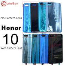 Для huawei Honor 10 Задняя стеклянная крышка батареи задняя дверь корпус для huawei Honor 10 крышка батареи Honor10 задняя панель+ объектив камеры