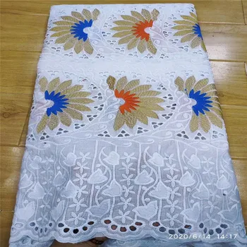 

High Quality Swiss Voile Lace African Lace Fabric African Swiss Cotton Embroidered 100% cotton fabric For Party Dress 13L051502