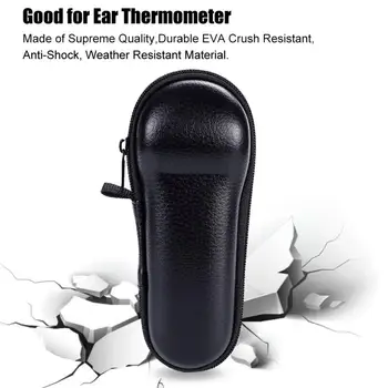 

Ear Thermometer Case Portable Hard EVA Carrying Case Protection Bag with Mesh Inner Pocket Zipper Enclosure