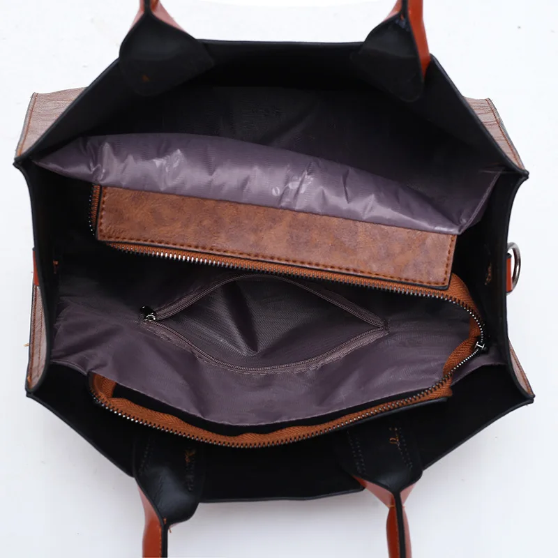 new fashion high-capacity three-piece women's bag with one shoulder bag