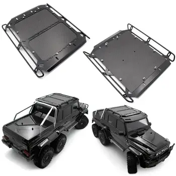

Metal w/ Carbon Fiber Luggage Tray Roof Rack for TRX-6 For Benz 6×6 G63 DIY remote control car accessories luggage rack