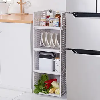 

Practical Storage Rack Layering Closet Organizer Flip Fold Space Saver Folding Board Drawer Storage Rack Pp Plastic