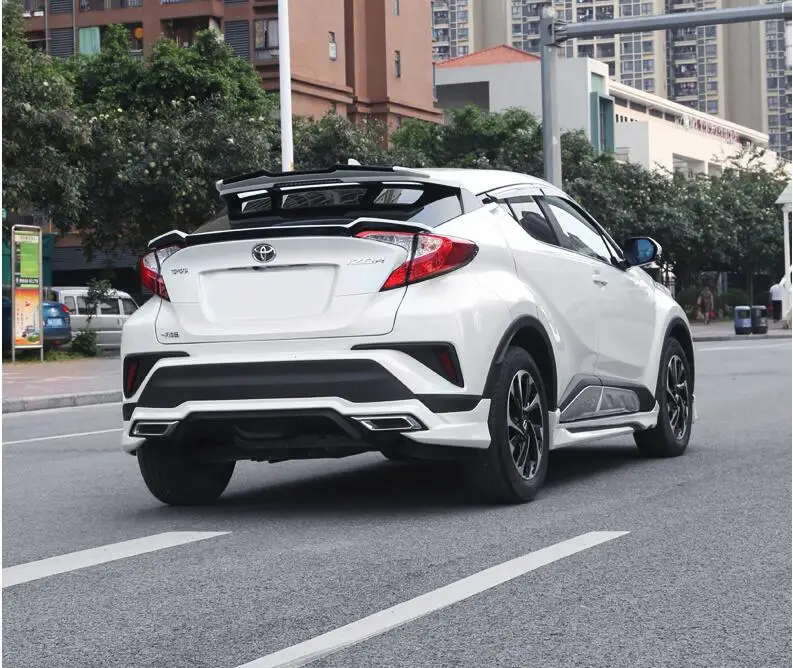 Спойлер для Toyota CHR 2018 2019 спойлер крыши материал ABS заднее крыло автомобиля Праймер