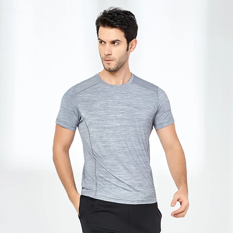 Quick-Drying T-shirt Summer Elasticity Quick-Dry Short Sleeve Sports Men Crew Neck Short Sleeve Quick-Drying T-shirt Summer Elasticity Quick-Dry Short Sleeve Sports Men Crew Neck Short Sleeve