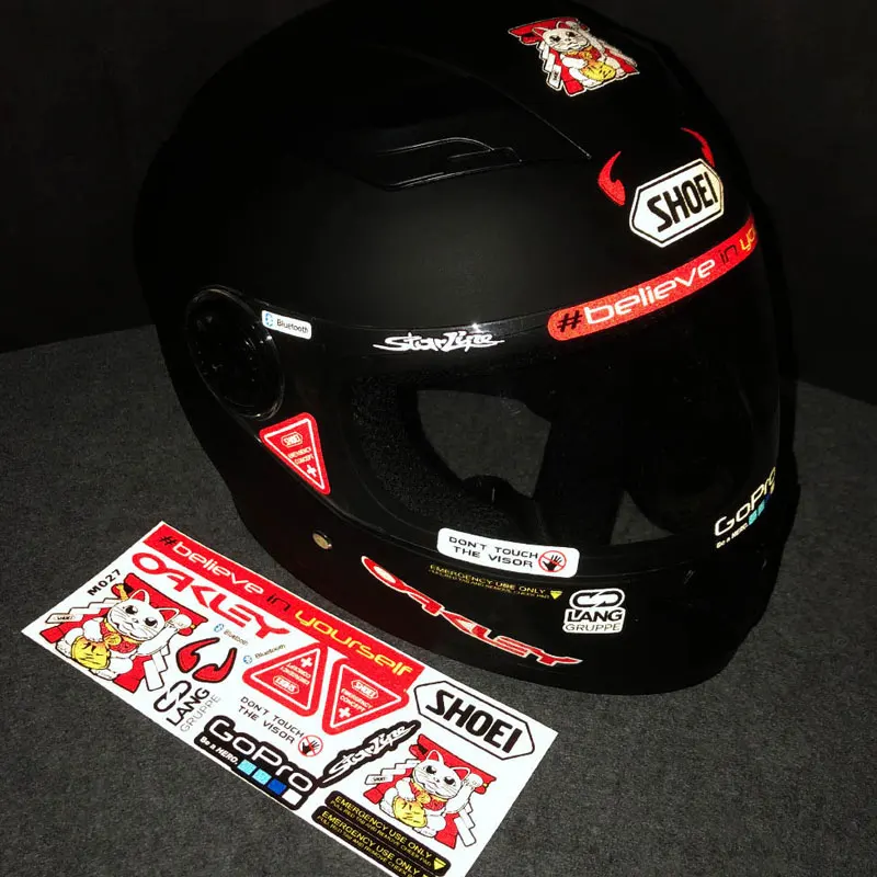 3M Reflective Sticker Decorative Helmet Decal Lens Visor MOTO GP label Races For Marquez 93 AGV SHOEI HJC Arai LS2 EVO JDM | Автомобили и
