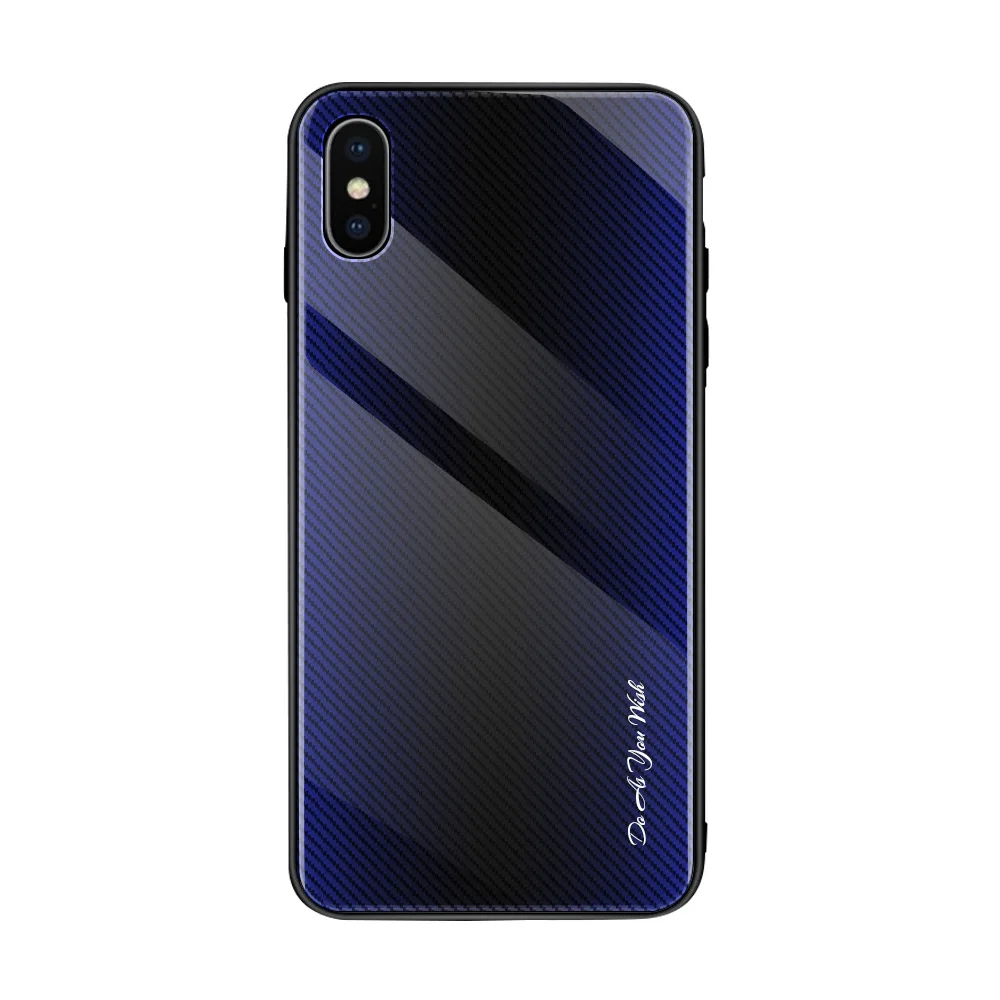 WL-3 Чехлы из закаленного стекла для IPhone 11 Pro Max XS MAX XR i8 i8 Plus i7 i6 i6s i6 Plus ударопрочный бампер с градиентным цветом - Цвет: WL-3