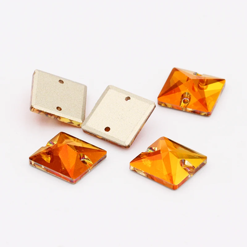 K9 Блестящий астральный розовый квадратный кристалл стеклянные стразы с