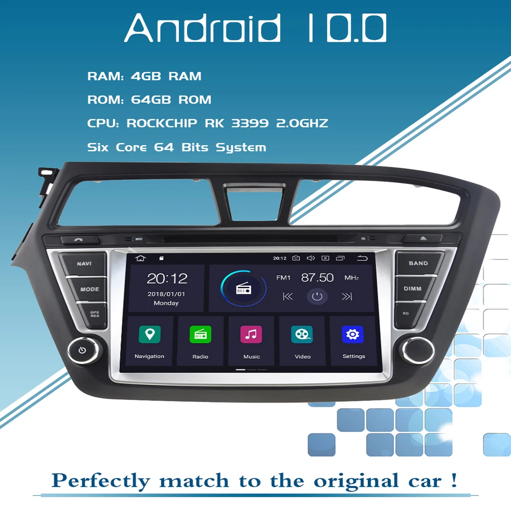 Car GPS Navigation For Hyundai i20 Android Radio 2014 2015 2016 2018