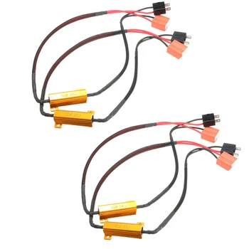 

H7 Load Resistor Headlight Universal Error Warning Easy Install Fog Lamps Aluminum Alloy Resistance Accessories Car LED Decoder