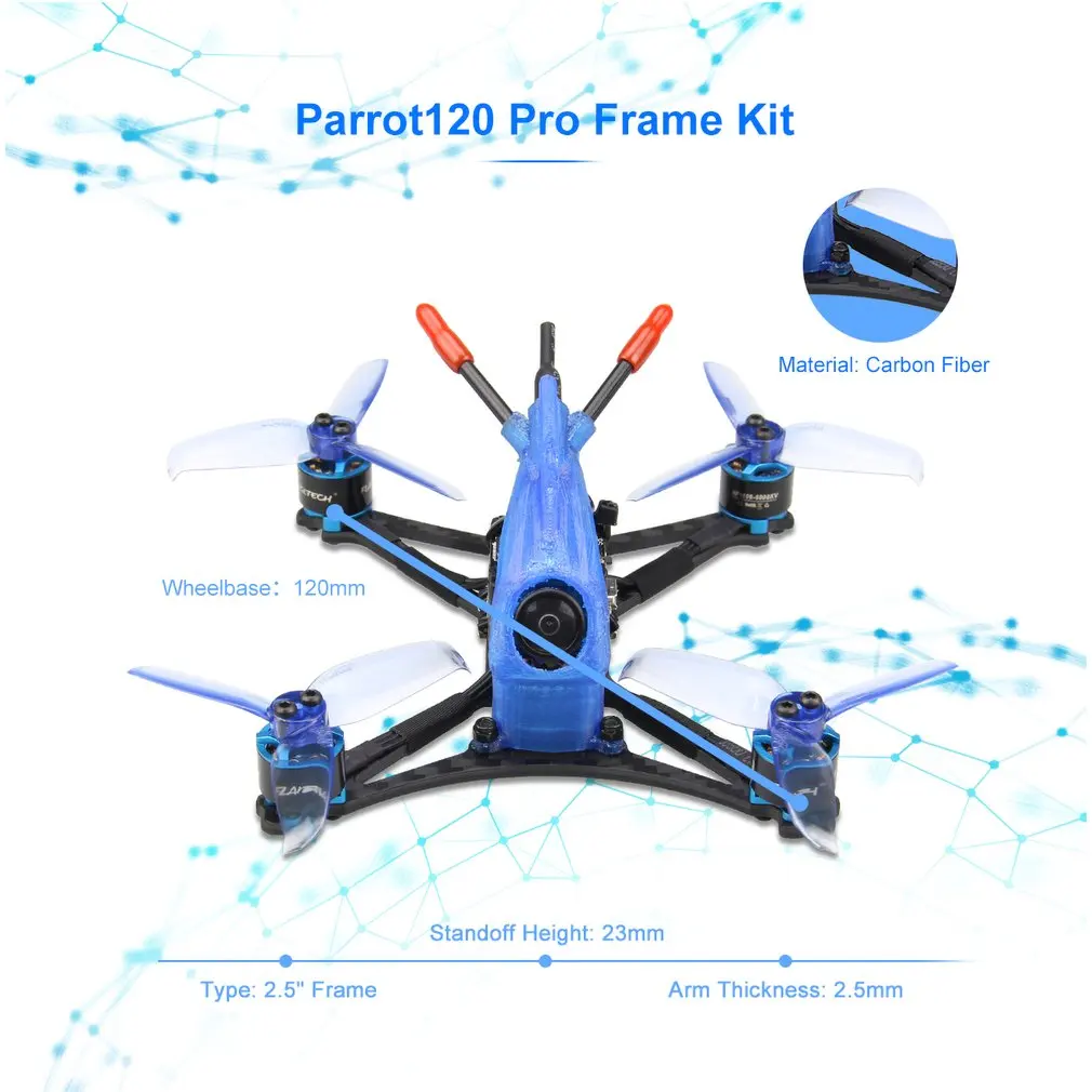 Pro PNP 2 5 дюймов зубочистка FPV гоночный Дрон с 6000KV бесщеточный двигатель FD13A 4 в 1 ESC