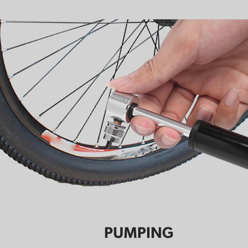 Bicycle Repair Kit High Pressure Ball Needle Portable Tool Aluminum Alloy Cycling Inflator Bike Hand Pump Tire Outdoor Mini