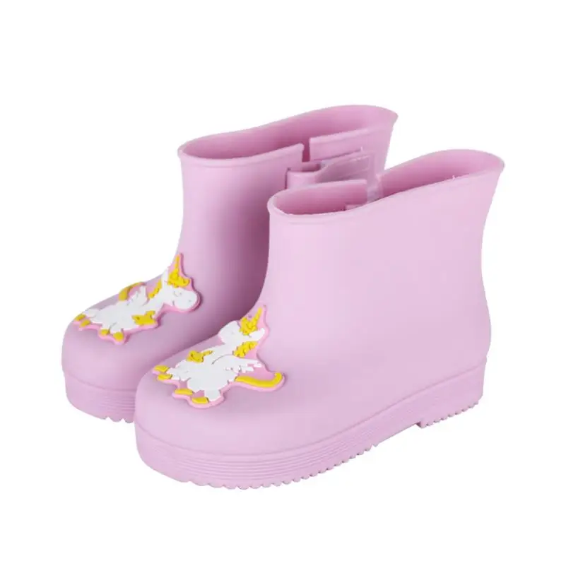 

Unicorn Rain Boots Kids For Boy Girls Rain Boots PVC Water Shoes Children Cartoon Shoes Waterproof Rainboots Four Seasons