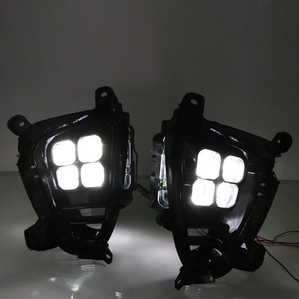 1Pair For KIA Sorento 2018 2019 2020 Car DRL Daytime Running Light LED Daylight Waterproof 12v fog lamp car Styling lights | Автомобили и