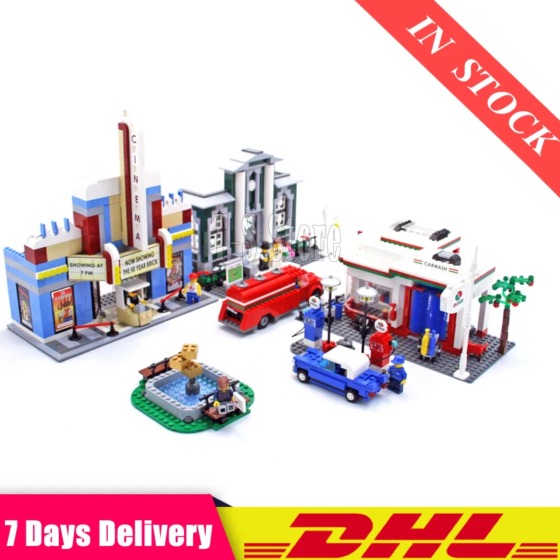

2019 Fit Legoingly 10184 02022 2080pcs City 50th Anniversary Town Plan Building Blocks Bricks Educational Toy for Gifts