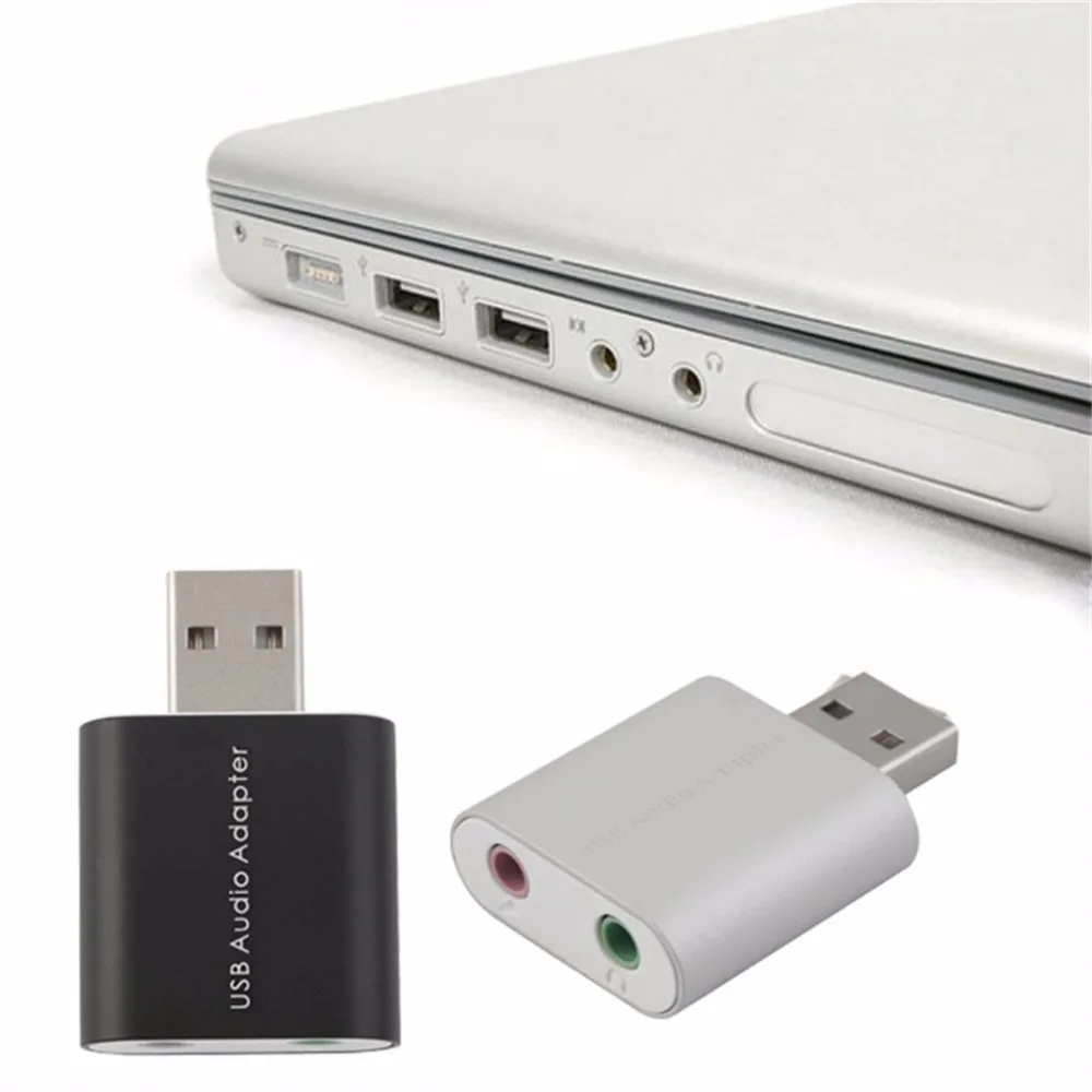 Внешний USB 2,0 7,1 CH аудио видео-переключатель Звуковая карта адаптер конвертер Тетрадь