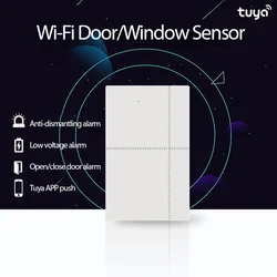 Tuya WiFi Door Sensor Smart Door Open/Closed Detectors Window Sensor Smart Life APP Home Security Alarm For Alexa Google Home