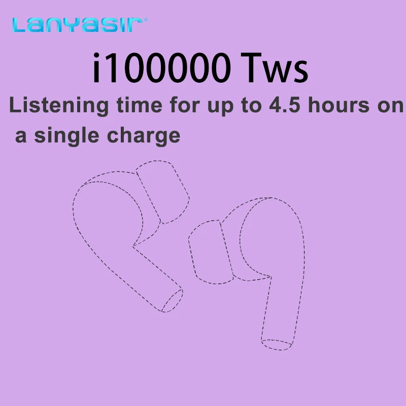 Lanyasir i100000 TWS pro 1:1 In-ear detection 1536u 1:1 Air2 Pop up PK H1chip i200 i500 i1000 i2000 i5000 i9000 tws i90000 tws