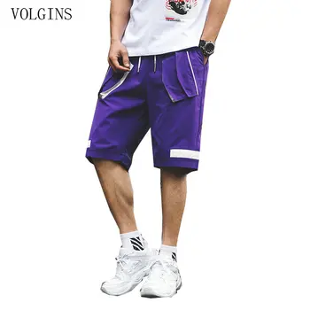 

Streetwear Harajuku Men Shorts 2020 Summer Hip Hop Cargo Short Men Jogger Short Pockets Loose Casual Sweatpant Men Trousers