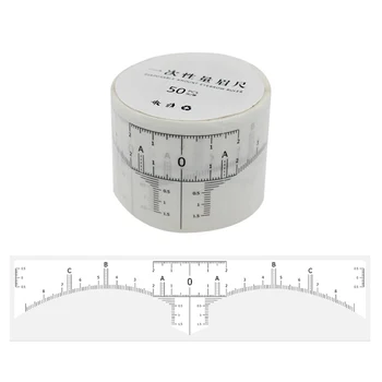 

50pcs/lot Disposable Eyebrow Ruler Sticker Adhesive Eyebrow Microblading Ruler Guide Permanent Makeup Tool